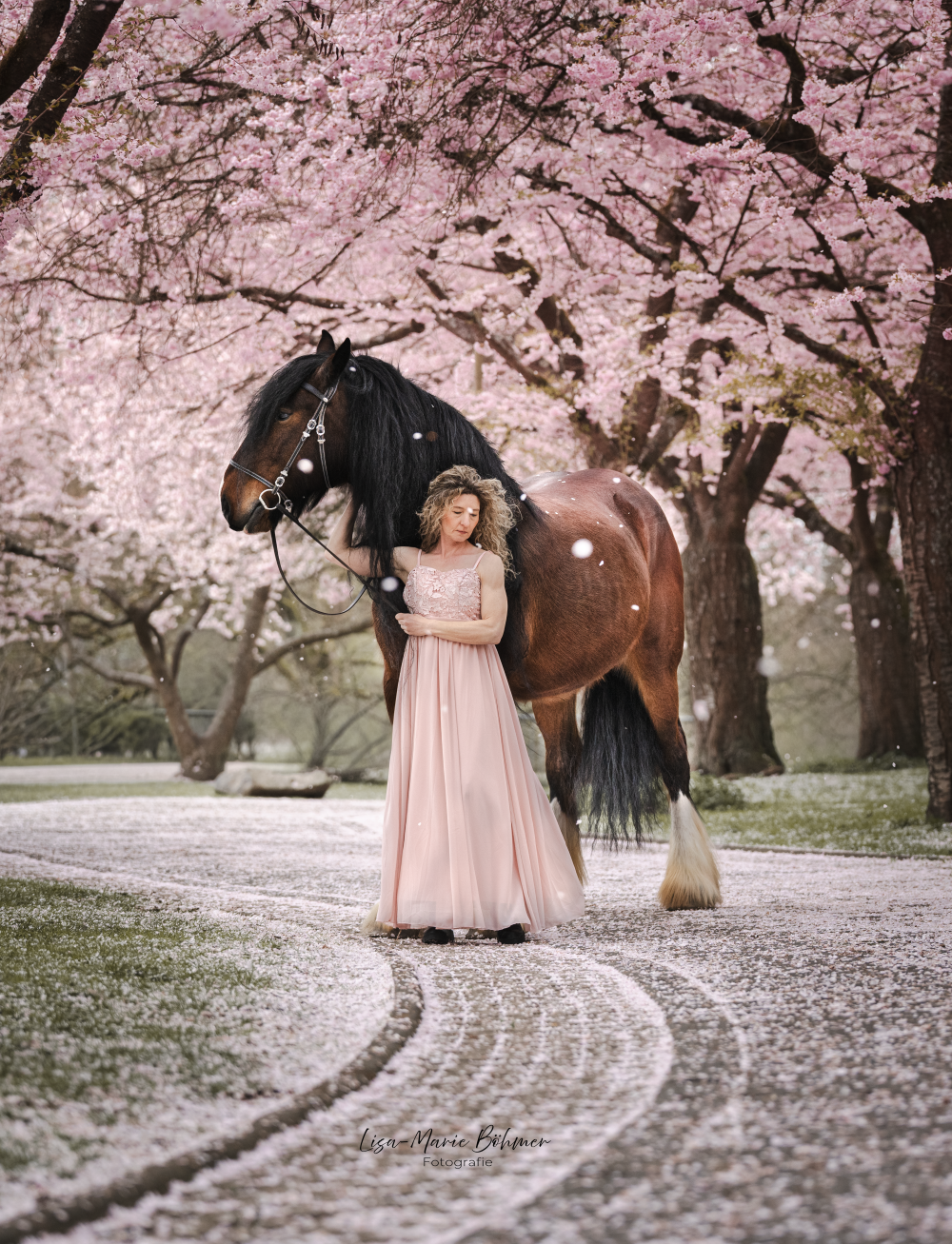 Kirschblüten Shooting Linn Porträt